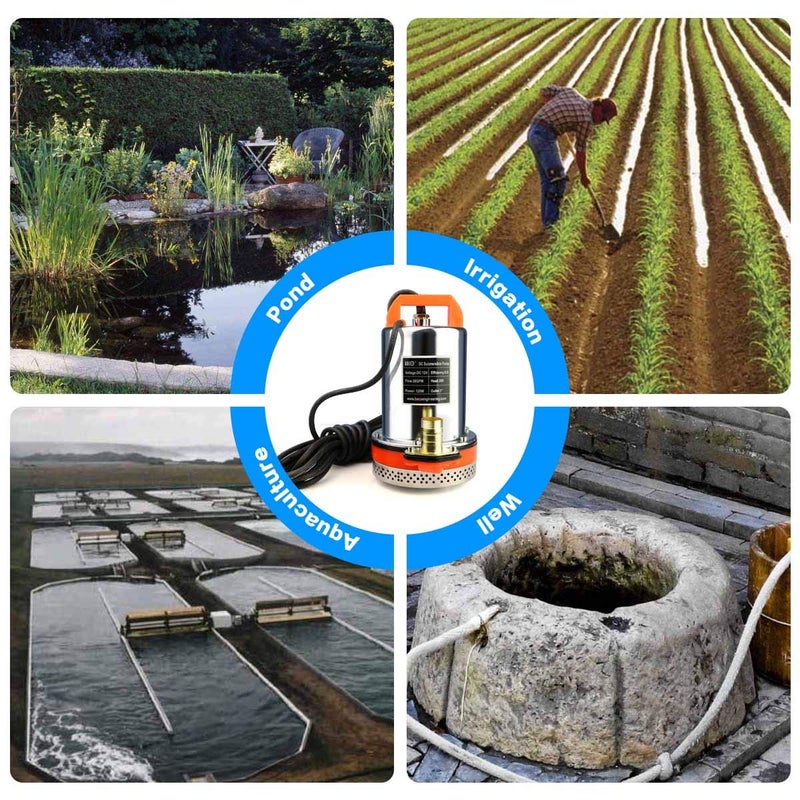 BACOENG 24V DC Farm & Ranch Solar Water Pump Submersible Well Pump DC 20FT Lift - Image 5